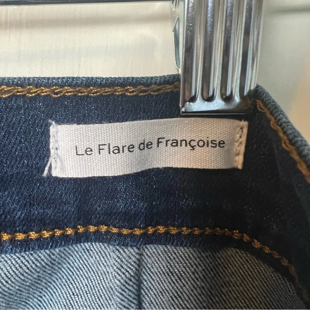 Frame Le Flare de Françoise High Rise Flare Jeans Lemmie Dark Wash‎ Sz 27